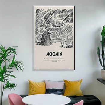 Amazon.co.jp: ミンアートポスターイラストアートトーベヤンソン