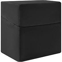 Adjustable Foot Rest for Under Desk at Work,Suitable for Offices Gaming Homes Air Travel and Features a Zippered Connection Design and Under Desk Leg Rest,Removable and Washable Fabric Cover(Black).
