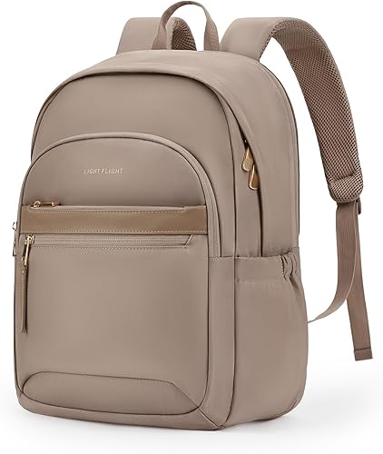 Miniatura 9 de LIGHT FLIGHT Mochila de viaje para mujer, elegante mochila para laptop de 15.6 pulgadas, bolsa de computadora para el trabajo universitario diario