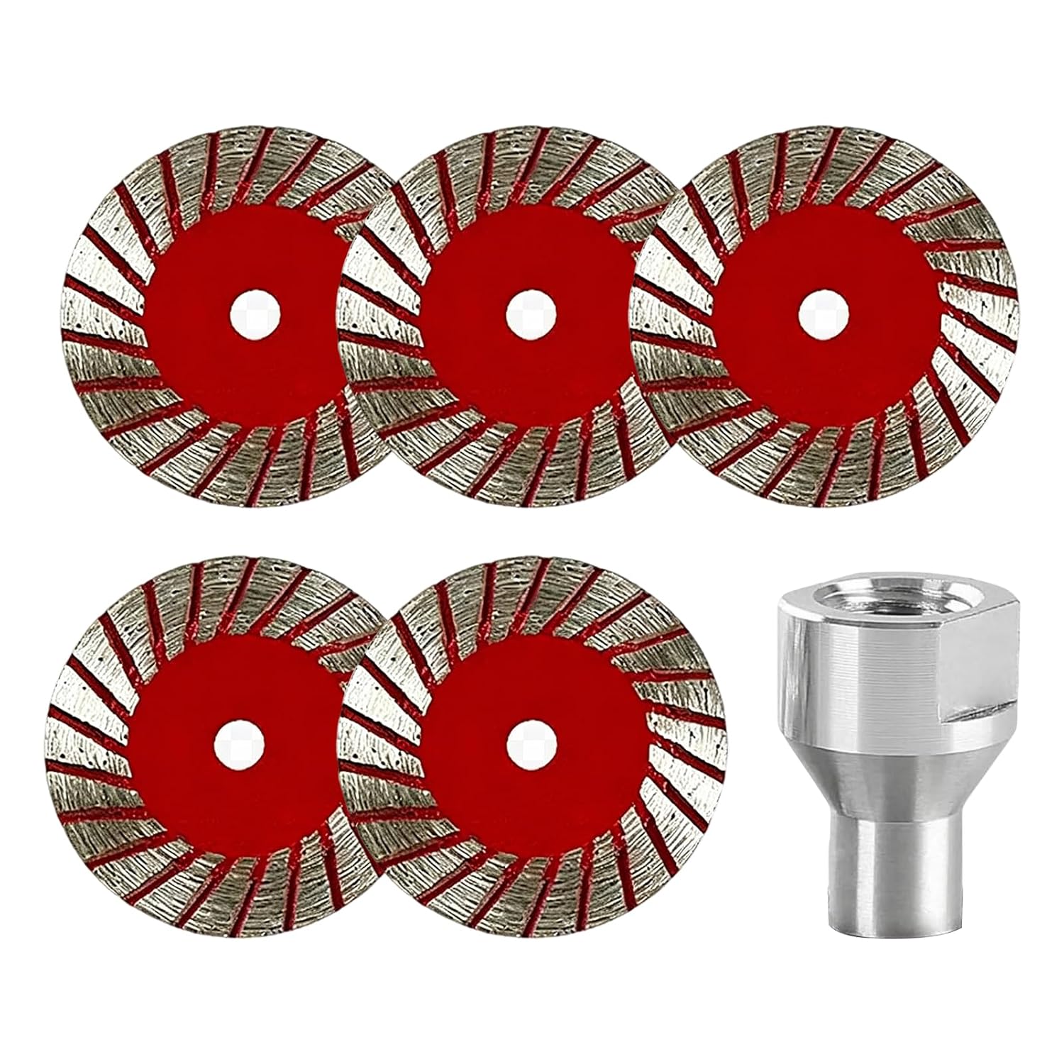 1.57" Diamond Saw Blades Set, Mini Diamond Saw Blades, Precision Stone Cutting Made Easy for Angle Grinder Stone Concrete Tile Marble Granite Masonry (5 Pack Blades + Bearings)