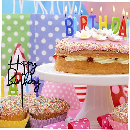 Miniatura 4 de Abaodam 40 Pcs Birthday Cake Insert Table Dessert Picks Dessert Topper Party Cake Decors Happy Birthday Mom Decorations Happy Birthday Cake Decors