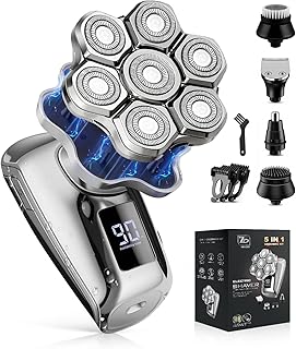 Head Shavers for Blad Men, 7D Floating Blades Electric Head Shaver, IPX7 Waterproof Wet Dry Bald Head Shaver, 7D Magnetic Detachable Rechargable Shavers, Gifts for Man Male Boyfriends Husband