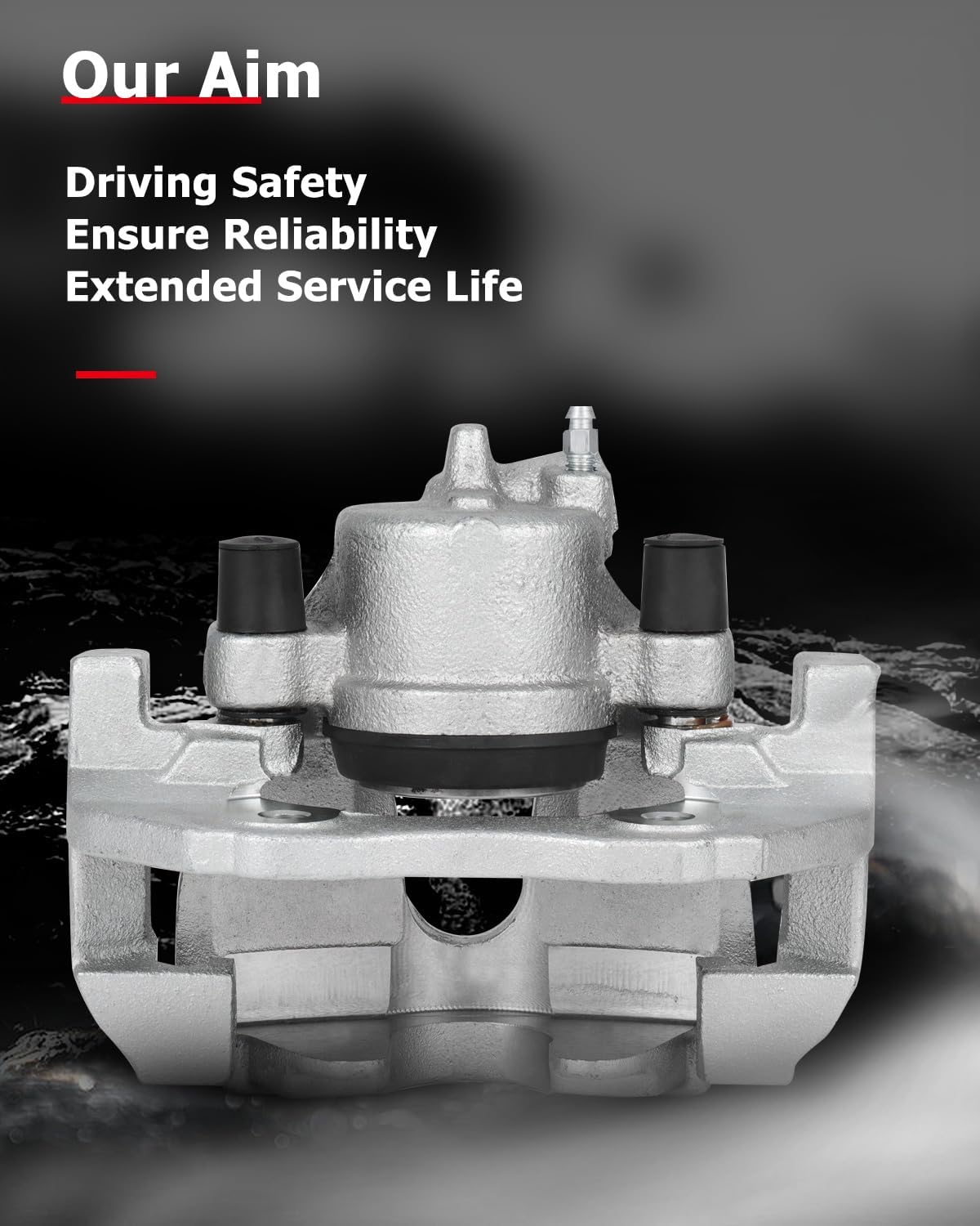 cciyu Front Right Disc Brake Caliper w/Bracket 18B4949 For Ford For Focus 2.0L 2004-2007,For Ford For Focus 2.3L 2004-2007