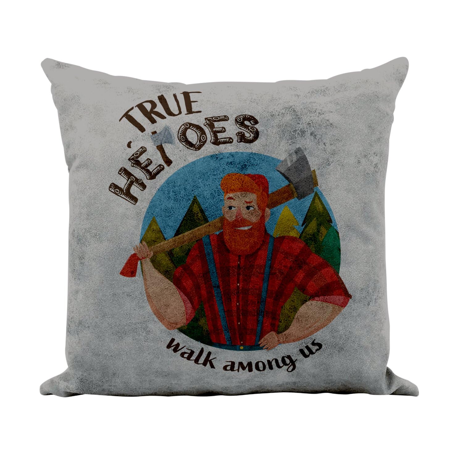 Coussin similicuir gris toucher cuir de qualité supérieure