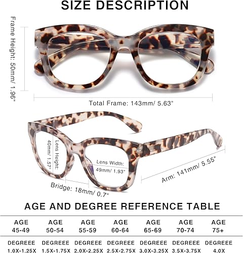 Miniatura 2 de Paquete de 5 lentes de lectura de moda para mujer, bloqueo de luz azul, lectores de gran tamaño, bisagra de resorte, lectores de computadora, moda,