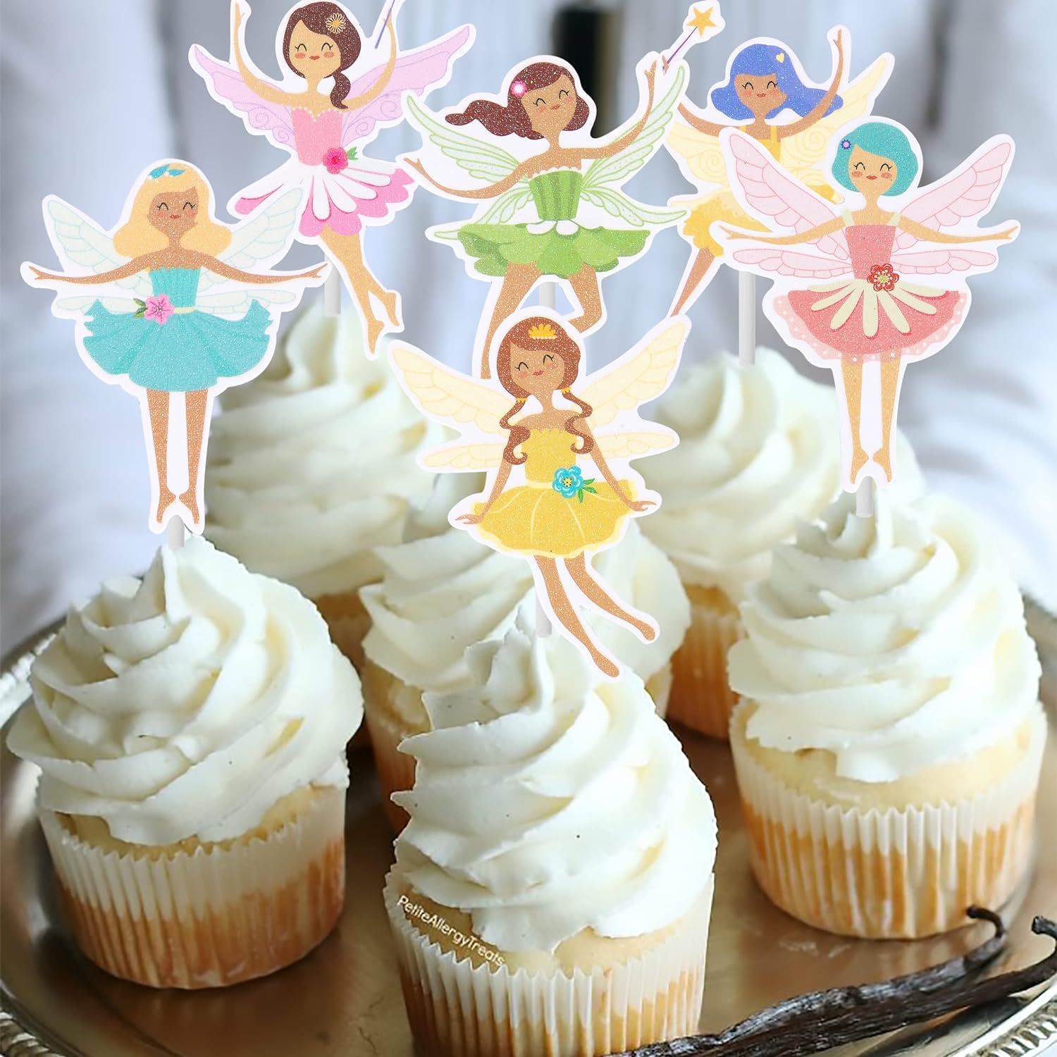 24 Pezzi Fata Decorazioni per Torte Fate Decorazione Torta Fatine Cake Topper Cupcake Topper Pixies Elfi Adatto Per Bambini Festa Di Compleanno Per Ragazze