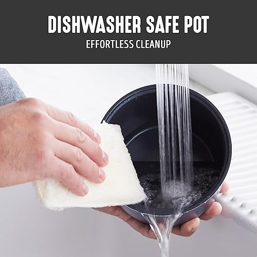 Miniatura 8 de GreenLife Olla de avena y lluvia de arroz de 4 tazas, sin PFAS, cerámica saludable antiadherente, fácil de usar, preajustes automáticos fáciles de