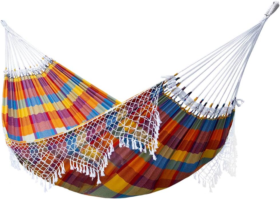 Vivere Authentic Brazilian Cotton Hammock - 450 lb Capacity (Costa)