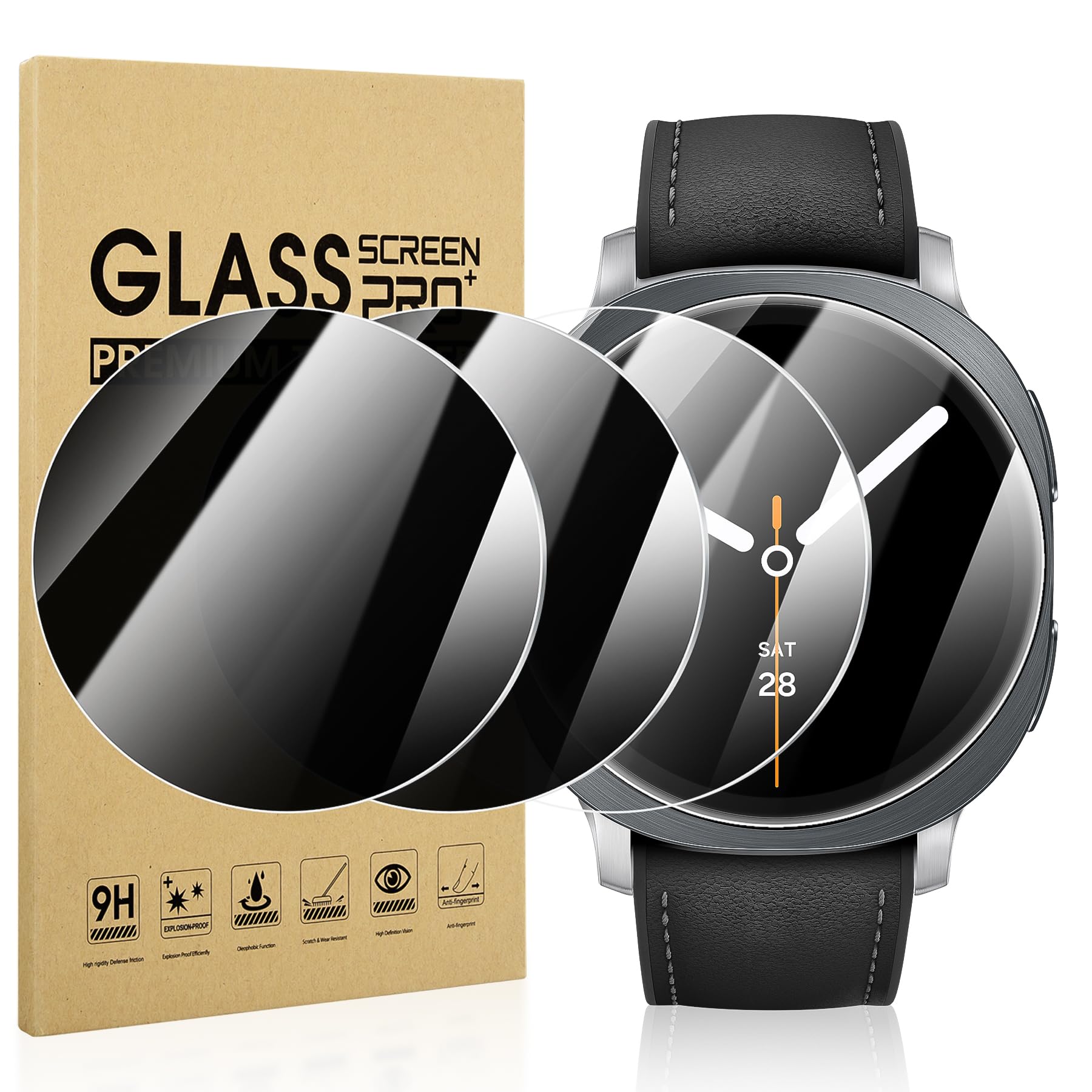 Photo 1 of Suoman Samsung Galaxy Watch 9/8 44mm Privacy Screen Protector