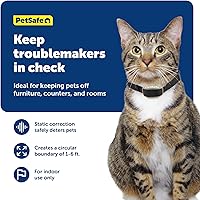 Vista 4 de PetSafe Pawz Away - Barrera para mascotas para interiores, funciona con pilas, área de contención invisible para interiores con collar ajustable