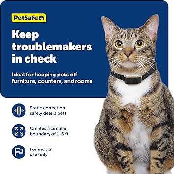 PetSafe Pawz Away Indoor Wireless Pet Barrier, Electric Training System for Dogs & Cats with Receiver Collar