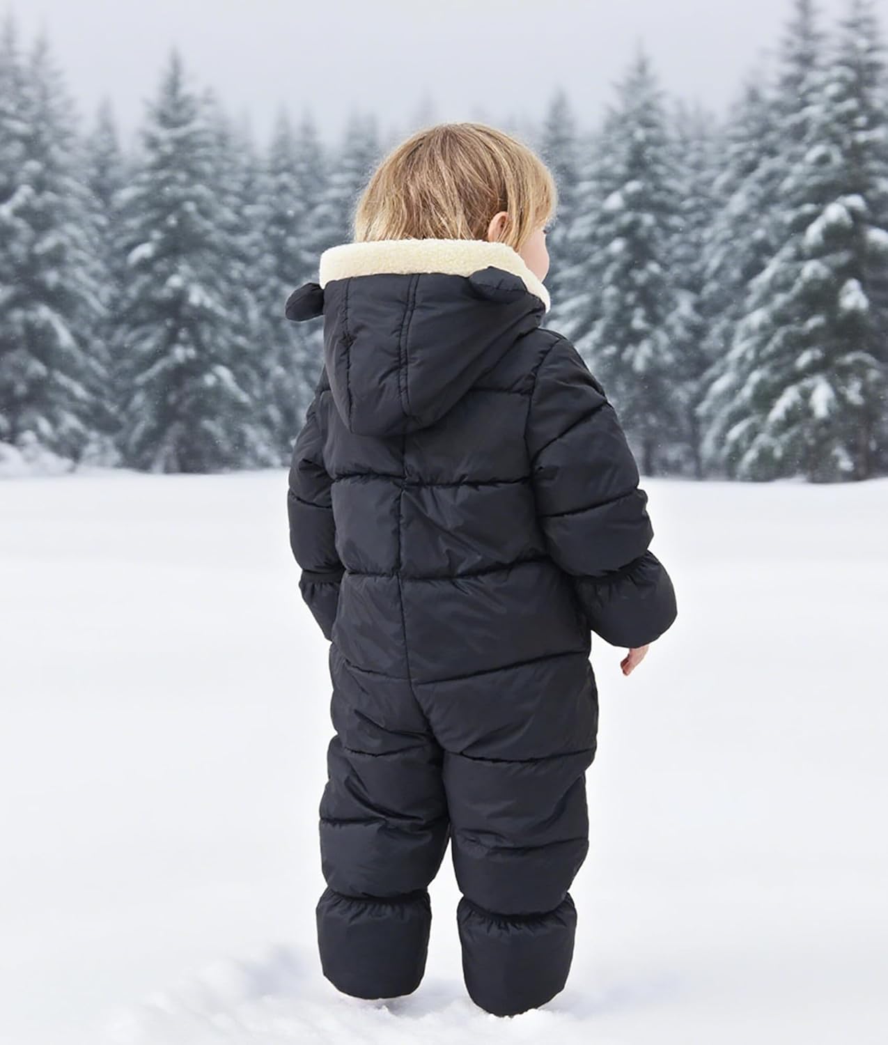 BFUSTYLE Baby Snowsuit 0-24 Months Winter Clothes Infant Boy Girl Puffer Jacket Newborn One Piece Coat with Hooded - Image 6