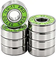 AXK Conjunto de 8 Rolamentos 608-2Rs Ilq-11 para Patins de Rodas, Dimensões 8X22X7Mm.