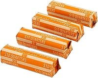 Vista 8 de Conjunto de Envoltorios Planos a Rayas para Monedas 100