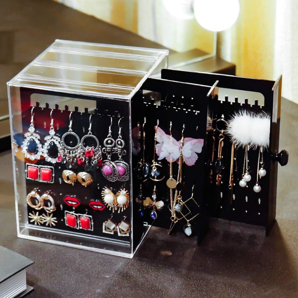 Earring Display Rack Storage Box Storage Box Transparent Jewelry Storage Box, Drawer Storage Rack Necklace Jewelry Display Cabinet