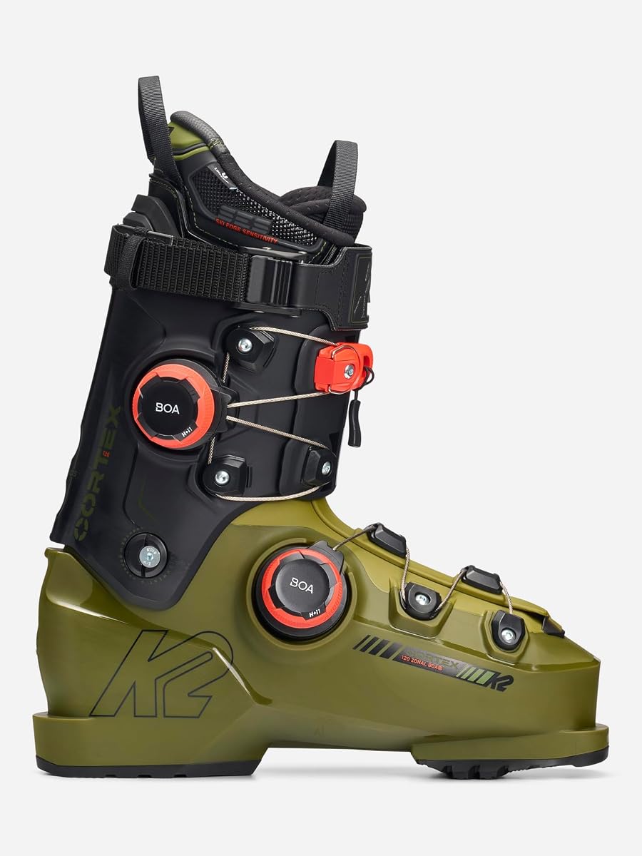 Botas de esquí Cortex 120 Zonal BOA para hombre | GripWalk, horma de 97 mm, volumen bajo, flexibilidad extra rígida, botín termomoldeable