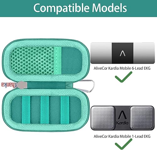 Vista 51 de Khanka Funda rígida de repuesto para AliveCor Kardia Mobile ECG/KardiaMobile 6L EKG (oro rosa)