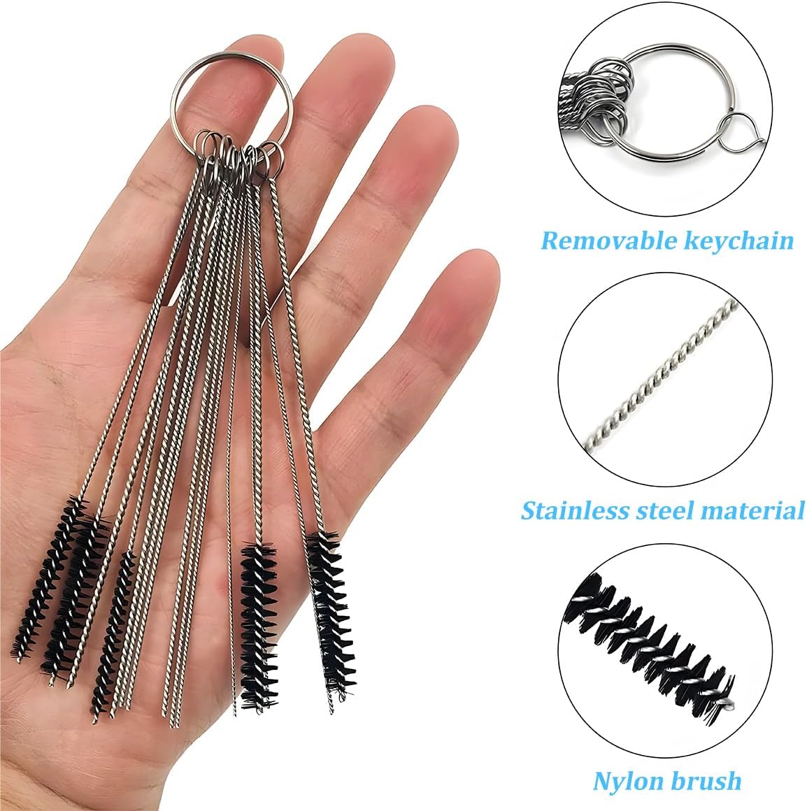 Zpana 32PCS Car Carburetors Carbon Dirt Jet Remove Cleaner, 20 Cleaning Needles 10 Cleaning Brushes 2 Wrench Kit, Automotive Carburetor Cleaning Kit, Universal for Vehicles