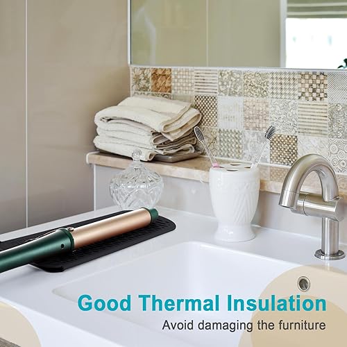 Vista 35 de Shappy Funda de viaje para rizador, 2 piezas, resistente al calor, funda de neopreno para alisador y herramientas calientes de silicona, bolsa plana