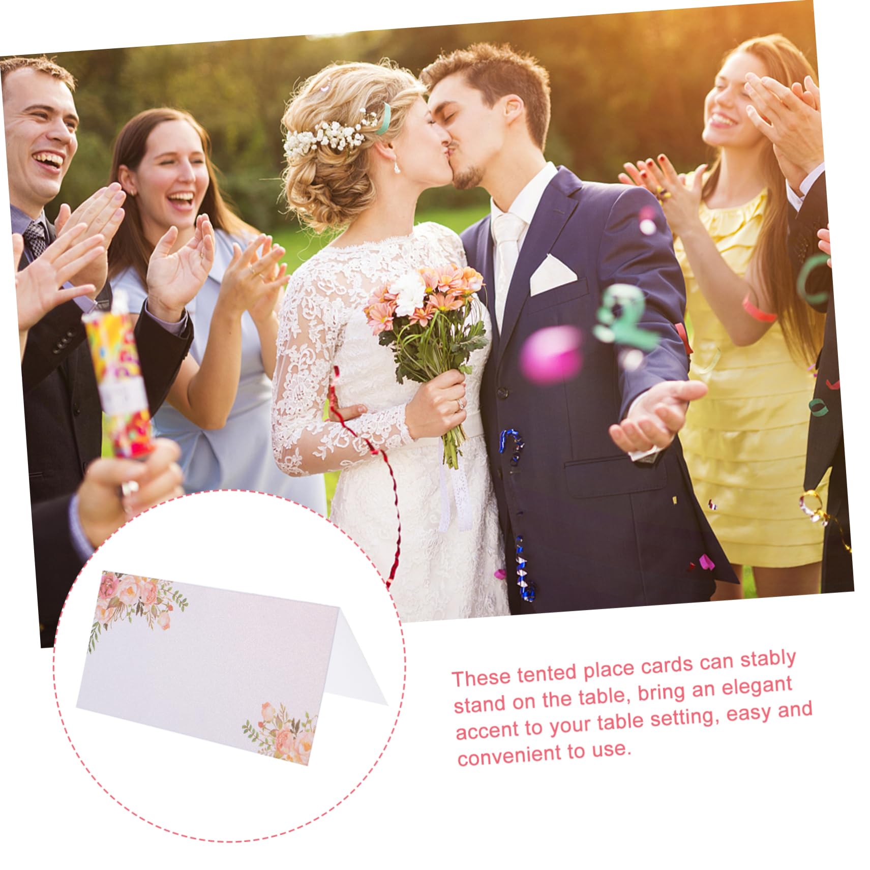 Mobestech 3 Sätze Hochzeitsplatzkarten Tischkarten Zum Beschriften Blanko Namenskarten Für Hochzeiten Hochzeitsdeko Für Festliche Anlässe 50 Stück * 3