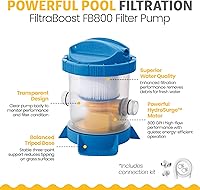 Vista 5 de Funsicle Quickset - Piscina inflable redonda de 15 x 36 pulgadas con bomba de filtro, fácil instalación con diseño de anillo superior