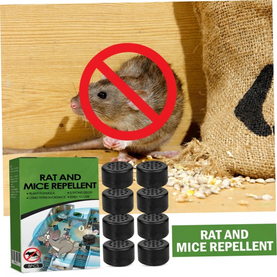 Natural Mice Rodent Repellent 10000Pcs, Peppermint Oil Mouse Repellent for Car Engine Cabinet Indoor Outdoor Garage Safe for Pets — view 2