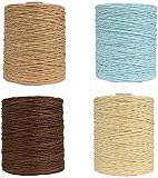 Adecuado para hacer proyectos de artesanía, sombrero de verano, bolsa, regalos de envoltura, etiquetas colgantes, relleno de embalaje, decoración de botellas, etc.