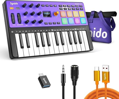 Synido TempoKEY W25 Clavier contrôleur MIDI USB C 25 touc…