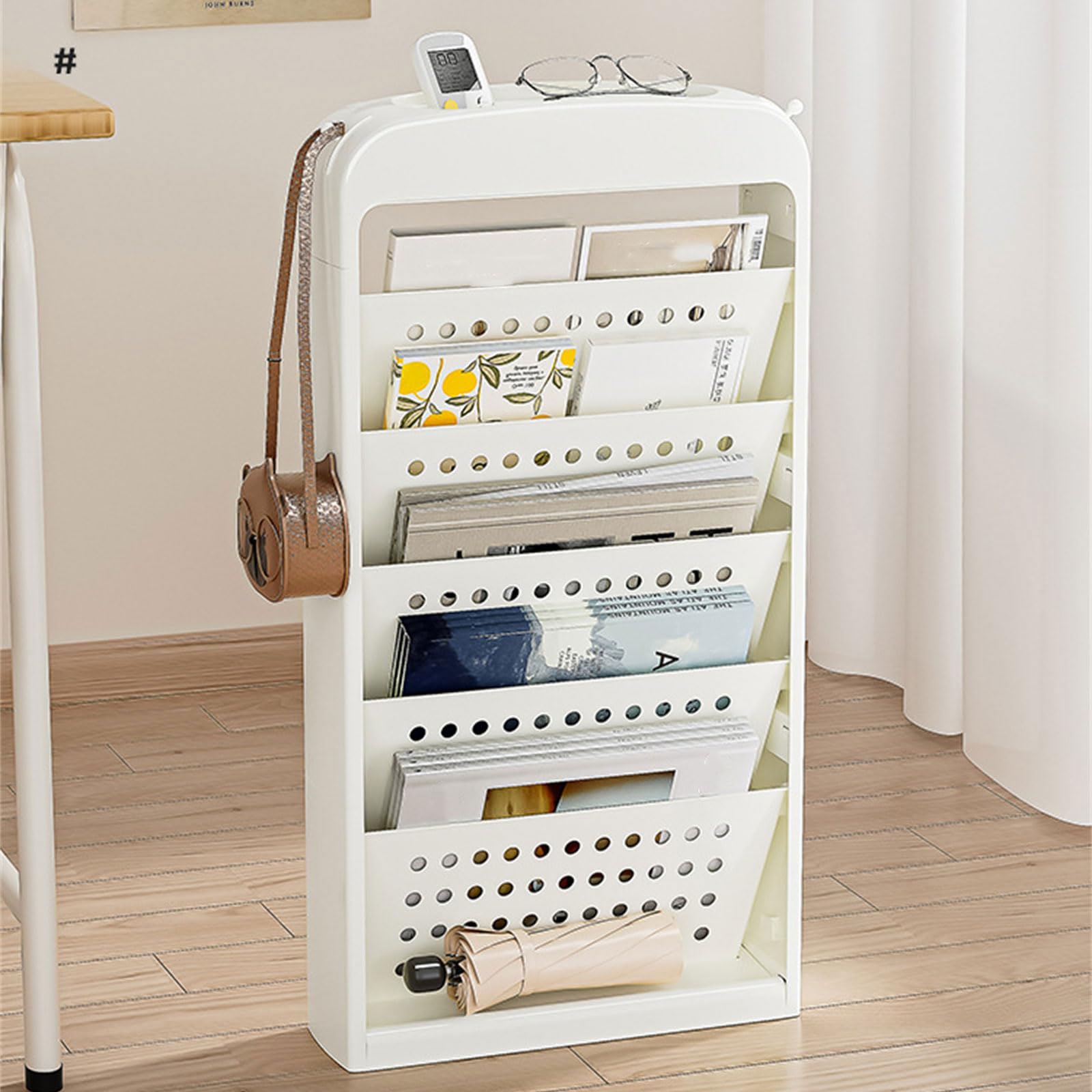 Chariot de rangement à roulettes de grande capacité, organiseur amovible multi-usages pour enfants et adultes
