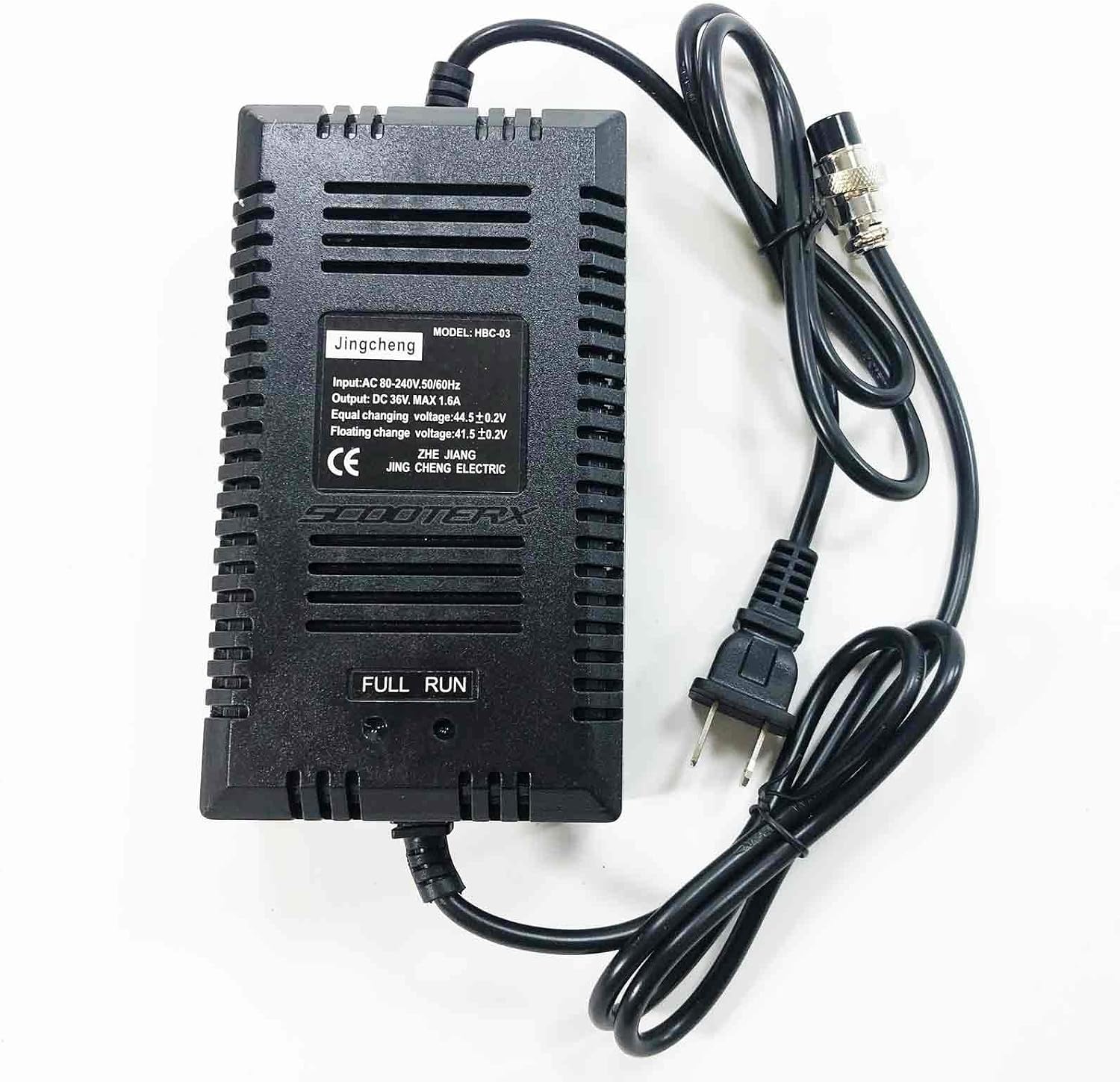 36 Volt Charger 1.6 Amp 3 Prong Socket Scooter Pocket Bike ATV Quad [1003]