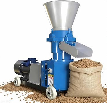Animal Pellet Feed Mill Grinder Maker Machine, 2.5/3/4/6/8mm Feed Pelletizer, Animal Feed Pelletizer, Pellet Fodder Press for Farm Chicken Cow, for Farms and Feed Mills