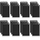 Hooqict 24 Pack Small Pocket Notebook Black Mini Notebooks Party Favors Bulk Spiral Notepads with Lined Pages, Memo Pads Pocket Size for Work, Office, Travel, Classroom, 3.9 x 2.4 Inches