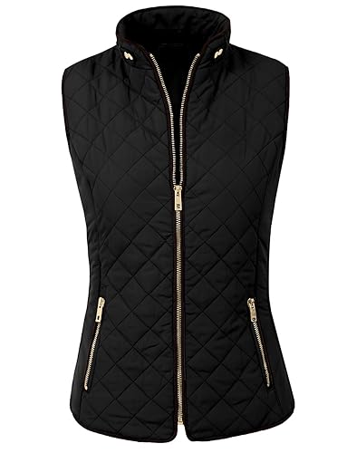 NE PEOPLE Womens Lightweight Quilted Padding Zip Up Vest Gilet(S-3XL)