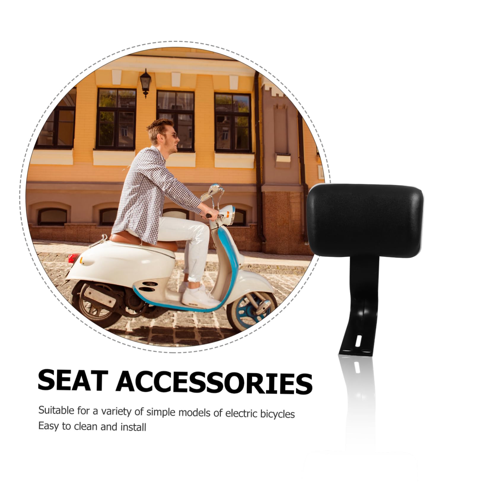 UPKOCH Poggiatesta per Elettrica con Cuscino Protezione Sicura per Sedile Posteriore Accessorio Comfort per