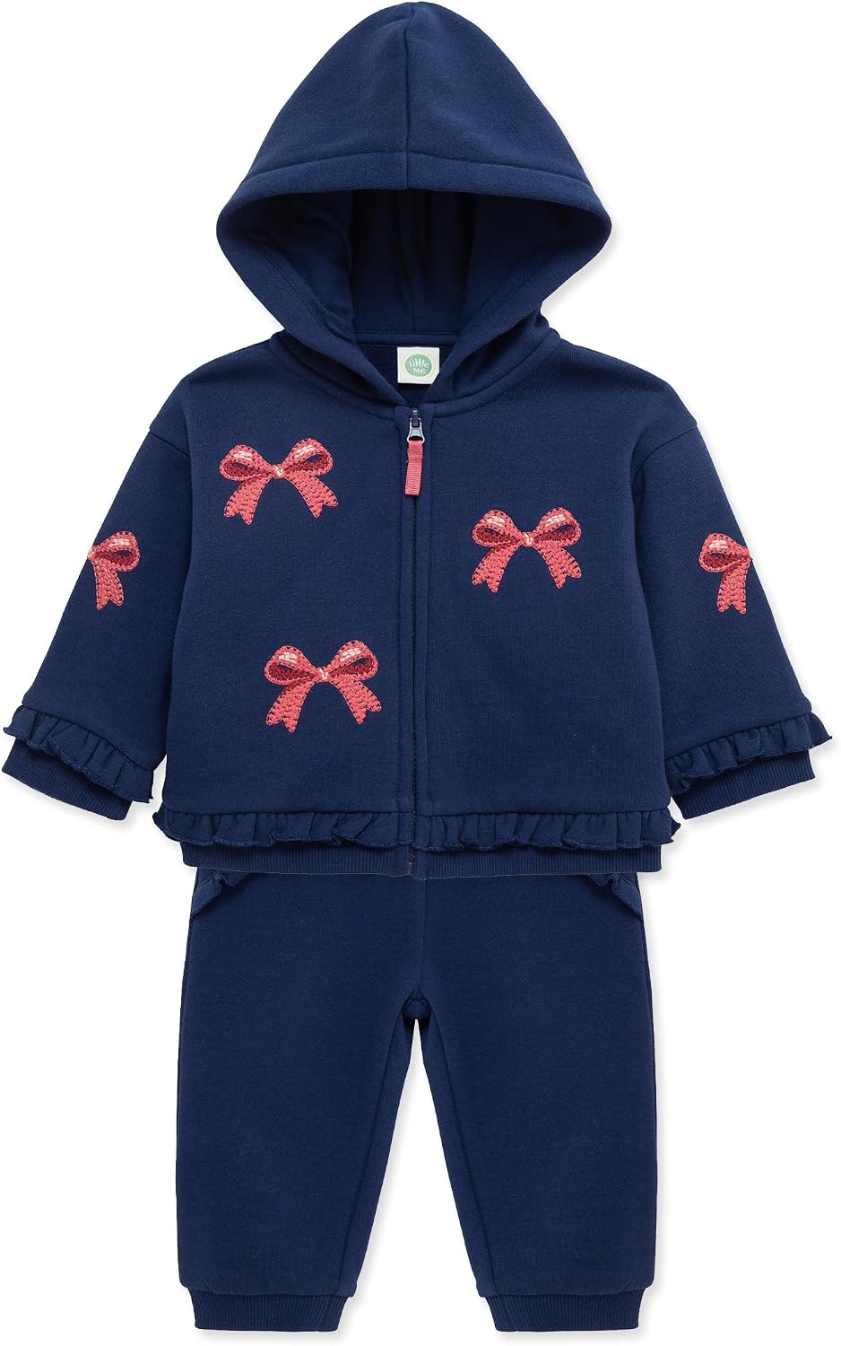Little Me Clothes for Baby Girls' 2Pc Hoodie and Matching Pant Set