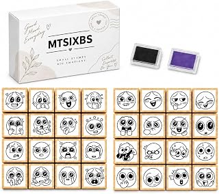 Expression Reaction Stamp Set, Funny Reaction Stamps for Readers Journaling