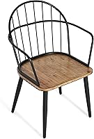 Vista 8 de Dining Chairs and Table & Chair Sets - 2-Pack Modern Wood Seat Metal Leg Side Chairs for Kitchen, Dining Room, and Home Office Seating,Black