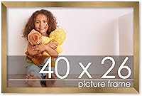 Vista 35 de Poster Palooza Marco de madera de bronce dorado de 26 x 34 pulgadas, acrílico UV, respaldo de tablero de espuma y accesorios para colgar incluidos