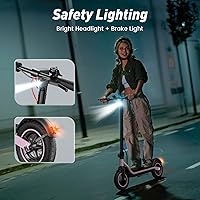 Vista 66 de Patinete eléctrico para adultos y niños grandes, alcance de 23/21 millas, velocidad máxima de 22/18 MPH, potente motor de 650/500/350 W, neumáticos