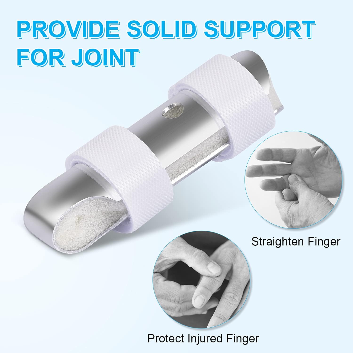 Sopito Finger Splint, 3PCS Finger Support Brace Finger Stabilizer for Broken Fingers Straightening Arthritis Knuckle Immobilization : Health & Household