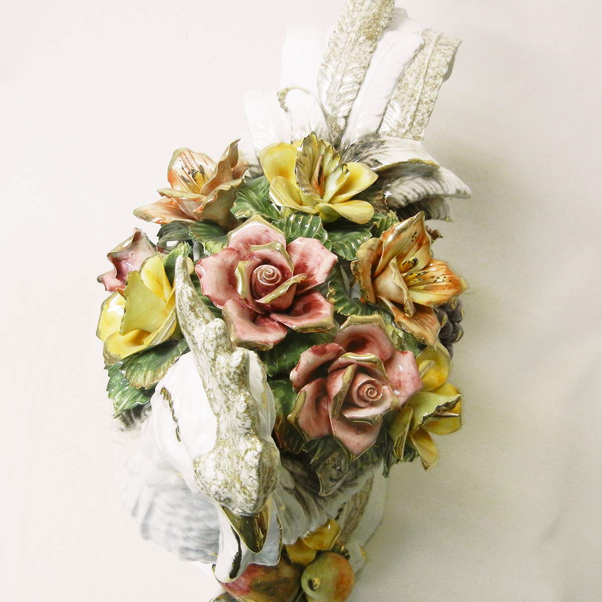 Amazon.co.jp: 【イタリア製 カポディモンテ焼き】陶花 H56cm / J8