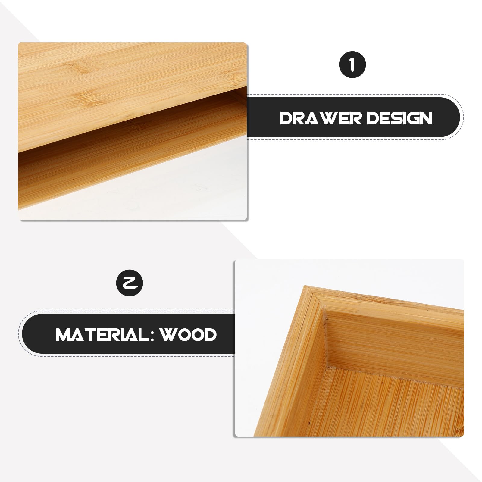 Scatola Porta Tè in Legno per Tea Cake, Colore Khaki