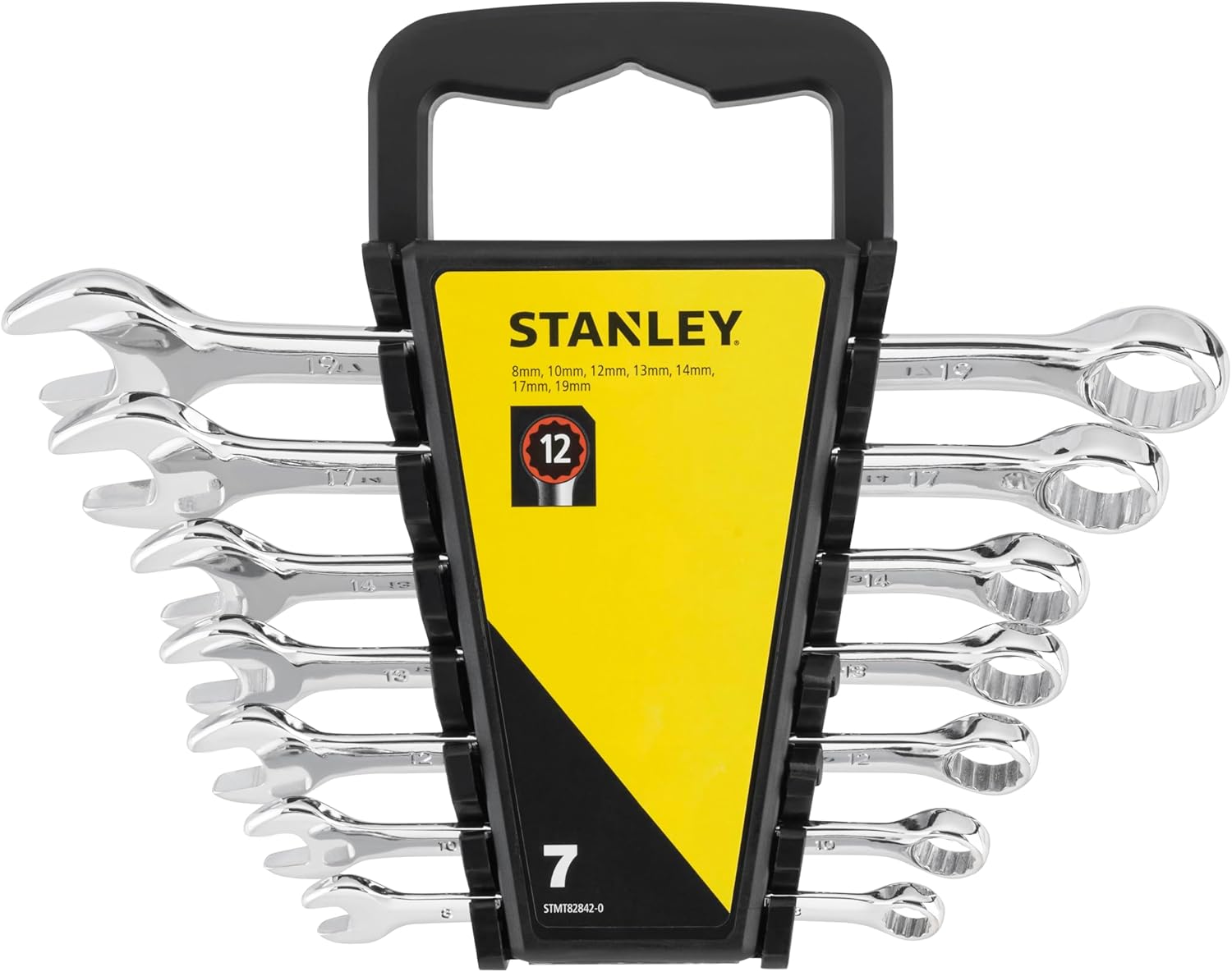 Stanley 7-Piece Combination Wrench Set, Gray, Alloy Steel