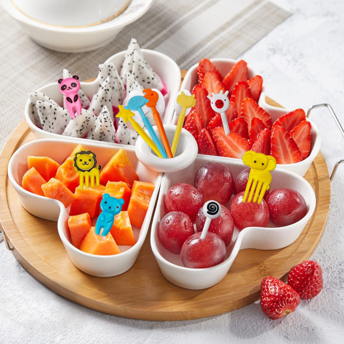 Forchette Da Cocktail In Acciaio Inossidabile - 16 Pezzi Con Design A Animali Per Frutta, Dessert E Feste - Foto 13