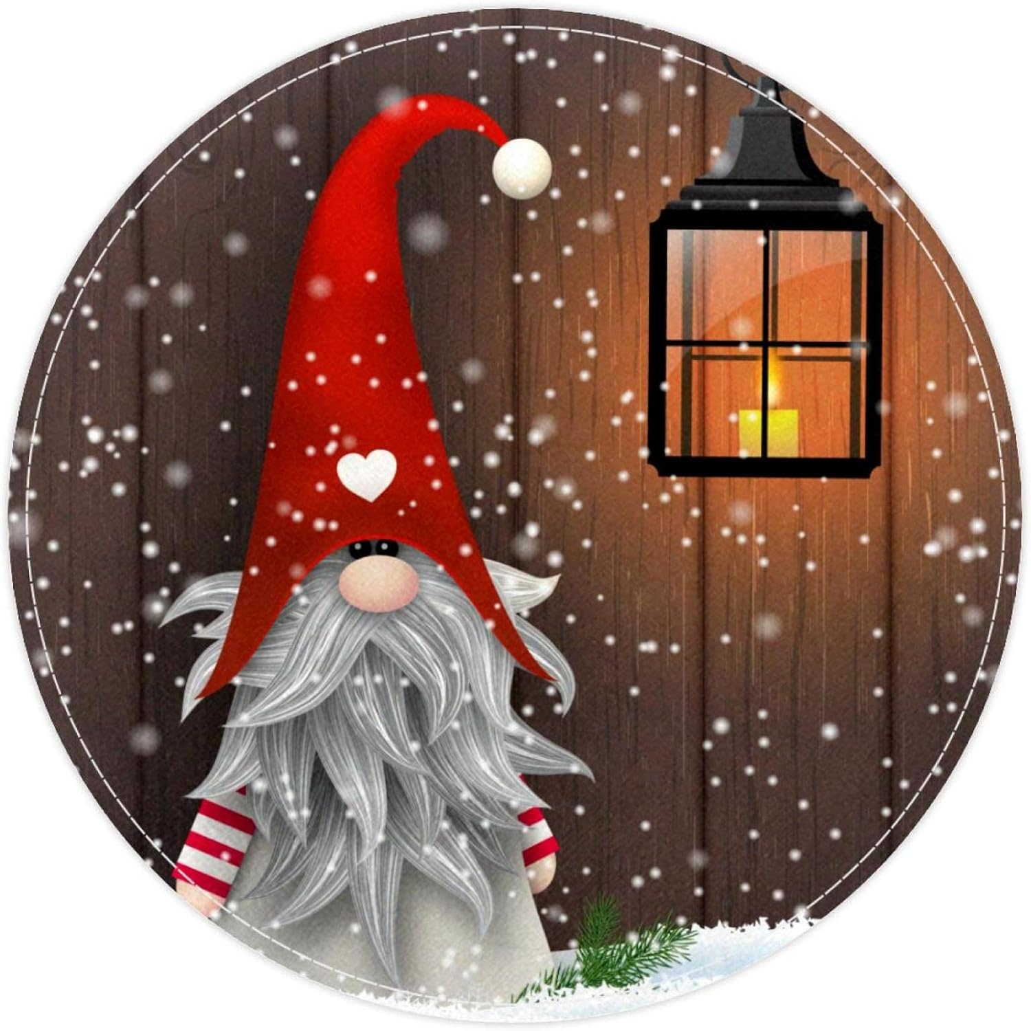 Small Area Rugs for Dog Foot Pet Mat,Winter Snow Christmas