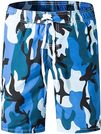 Camo Shorts for Men 2023 Classic Fit Drawstring Elastic Waist Camouflage Short with Pocket Summer Athletic Shorts