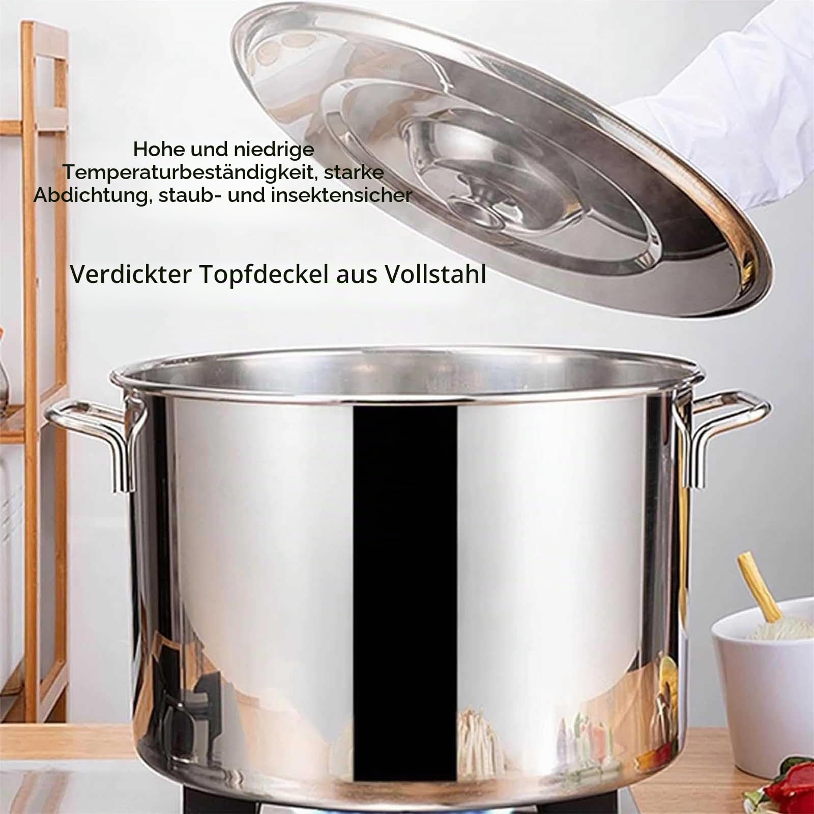 Nudeltopf 3 4 5 6 Löcher Nudelkocher Einsatz Set Löcher Edelstahl Nudelkocher mit Einsatz Sieb Korb Deckel und Teiler für Nudeln Knödel Pasta für Haus Küche Restaurant,3 Holes