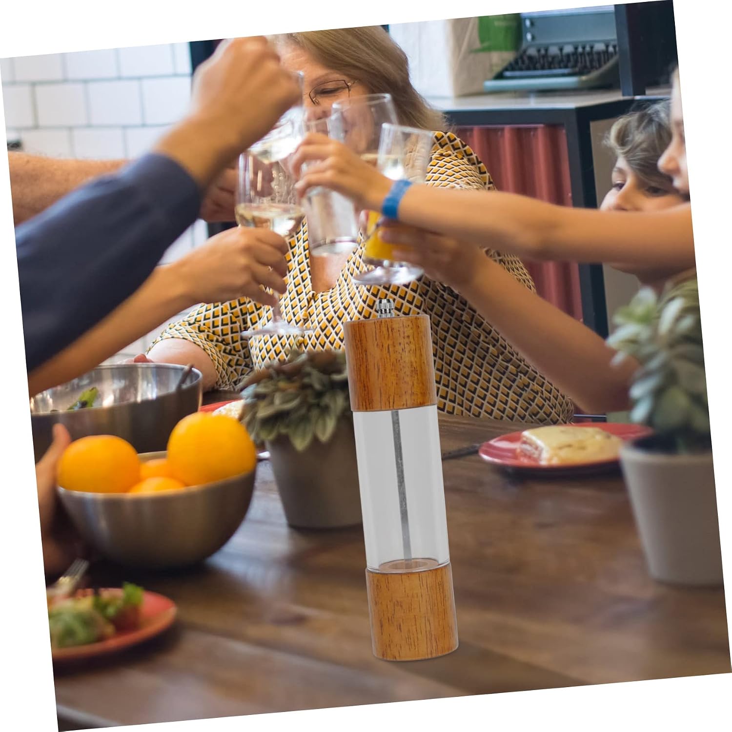 ABOOFAN 1Pc Manual Pepper Mill Salt Grinder with Core for Kitchen Use Coarseness Convenient Kitchen Gadget