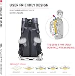 50L Lightweight Water Resistant Hiking Backpack, Outdoor Sport Daypack Travel Bag for Climbing Camping Touring