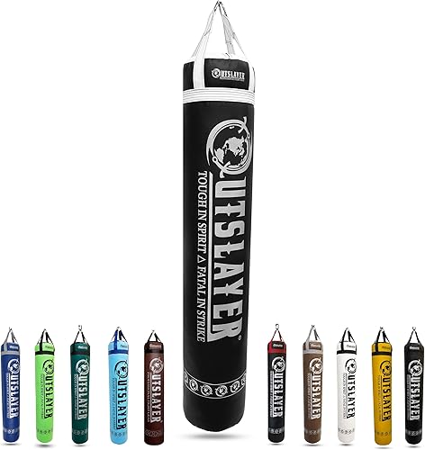 Miniatura 5 de Muay Thai - Saco de boxeo de 6 pies y 150 libras sin relleno, fabricado en Estados Unidos